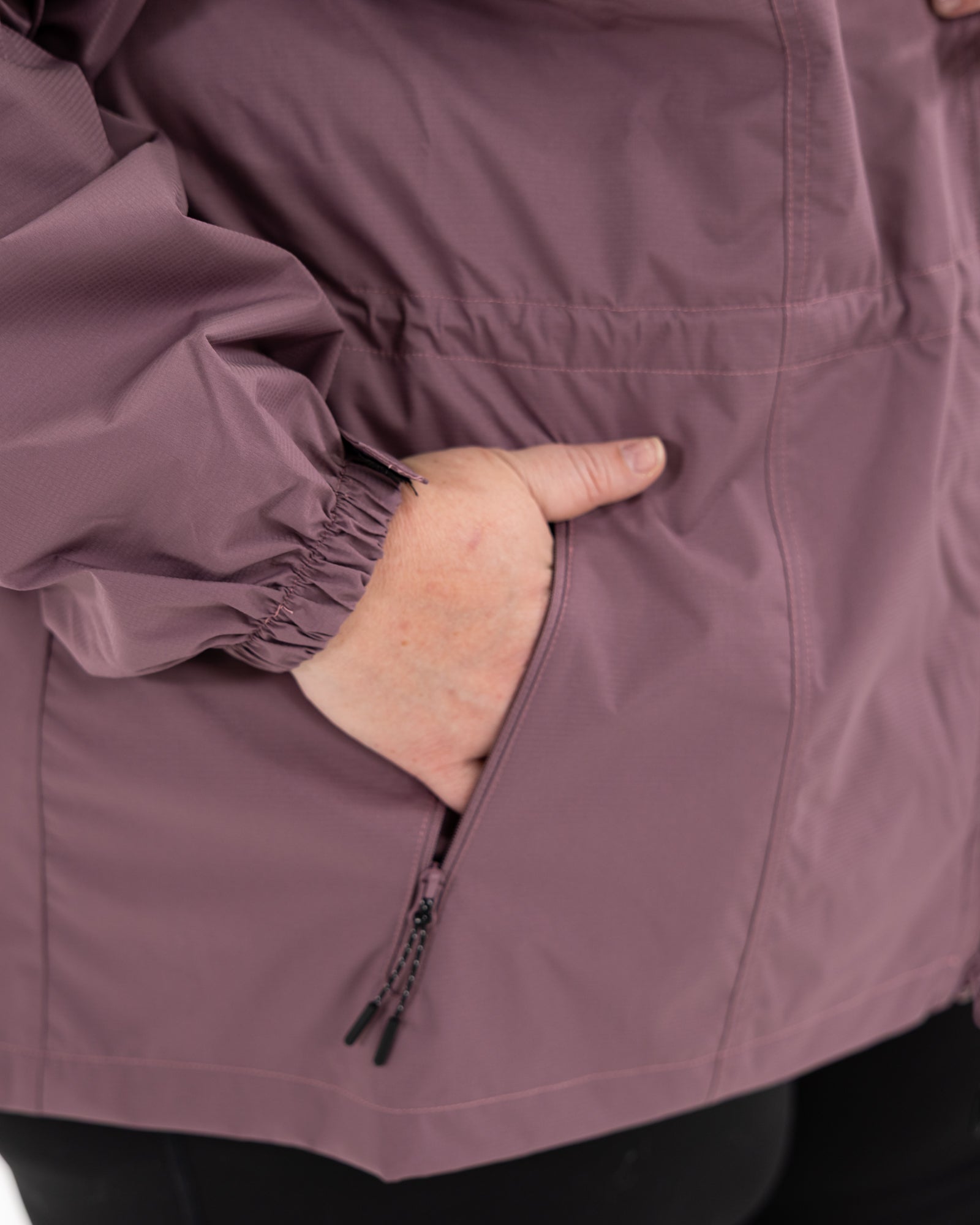 Plus size mystique rain jacket mauve 11
