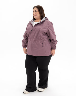 Plus size mystique rain jacket mauve 7