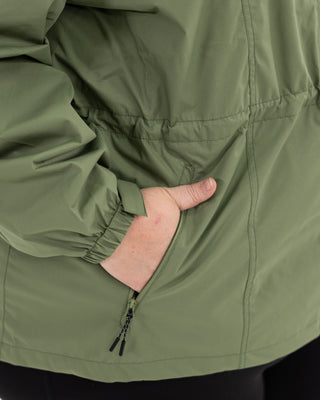 Plus size mystique rain jacket sage 10