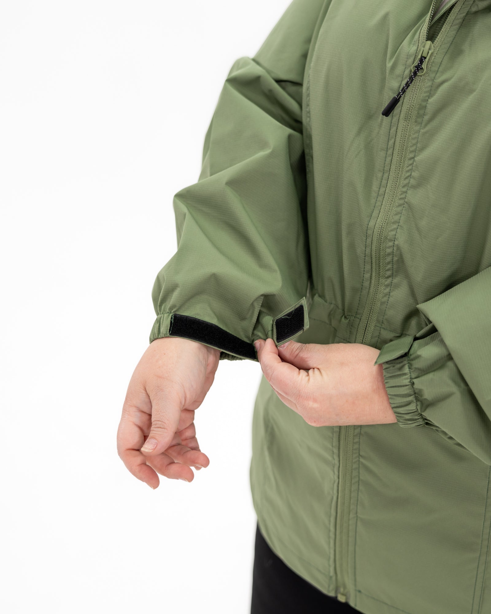 Plus size mystique rain jacket sage 11