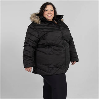 Snow Country Outerwear Women's Plus Size 1X-6X Axtell Parka Hooded Winter Coat Jacket