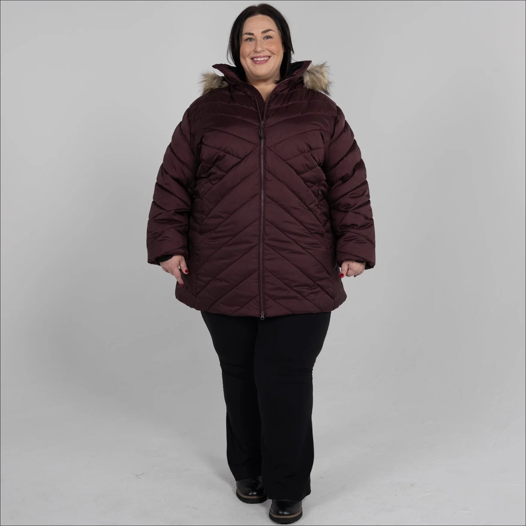 Snow Country Outerwear Women's Plus Size 1X-6X Axtell Parka Hooded Winter Coat Jacket