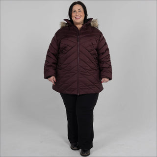Snow Country Outerwear Women's Plus Size 1X-6X Axtell Parka Hooded Winter Coat Jacket
