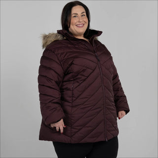 Snow Country Outerwear Women's Plus Size 1X-6X Axtell Parka Hooded Winter Coat Jacket