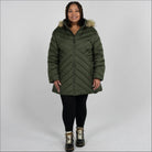 Snow Country Outerwear Women's Plus Size 1X-6X Axtell Parka Hooded Winter Coat Jacket