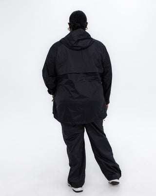 Plus size pod rain jacket black 3