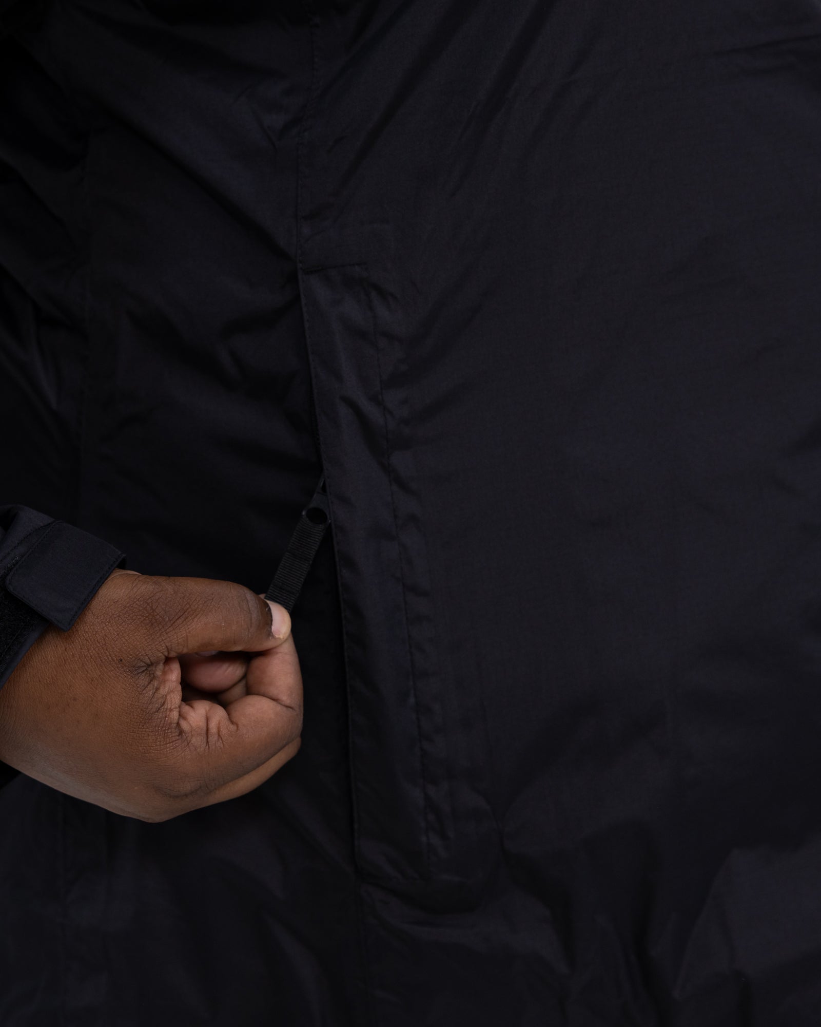 Plus size pod rain jacket black 4