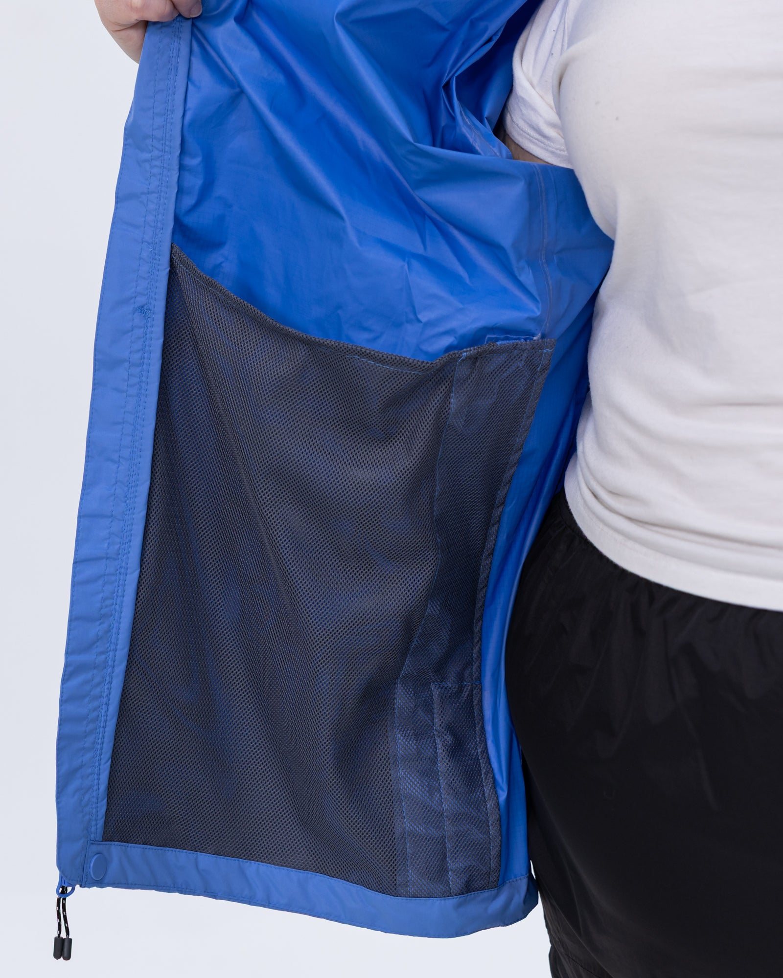 Plus size pod rain jacket blue 7