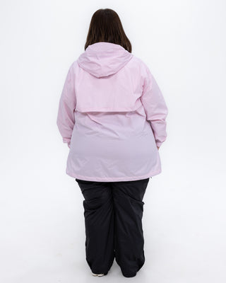 Plus size pod rain jacket pink 5