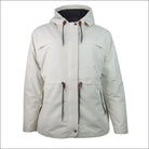 Beige hooded winter jacket on Women’s Plus Size Rain Jacket The Manchester 1X-6X