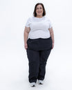 Plus size rain pants black 1