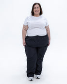 Plus size rain pants black 1