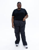 Plus size rain pants black 7