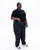 Plus size rain pants black 8
