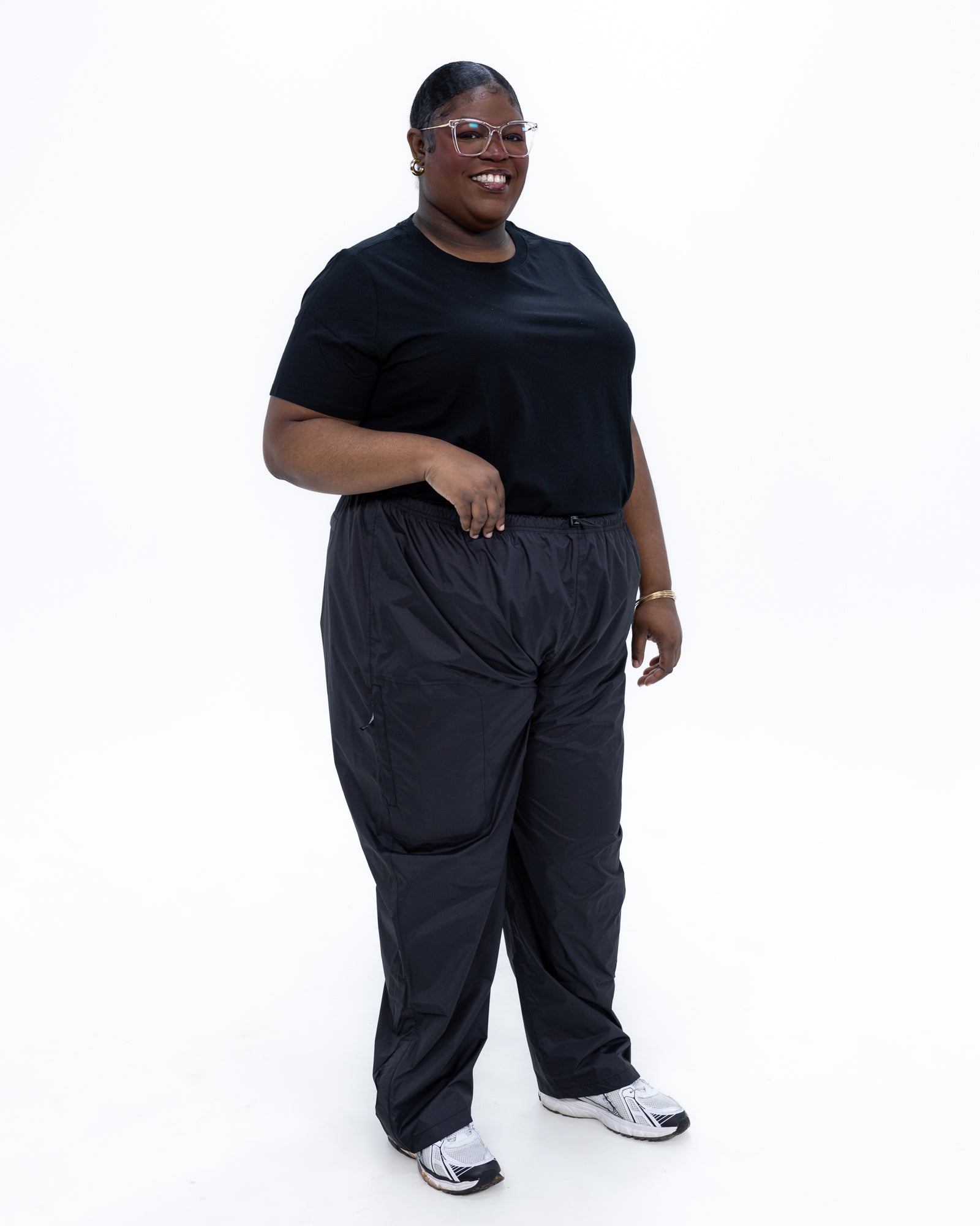 Plus size rain pants black 8