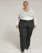 Black snow pants from Snow Country Outerwear Women’s Plus Size Insulated Ski Pants