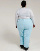 Light blue snow pants from Snow Country Outerwear for plus size women Ski pants