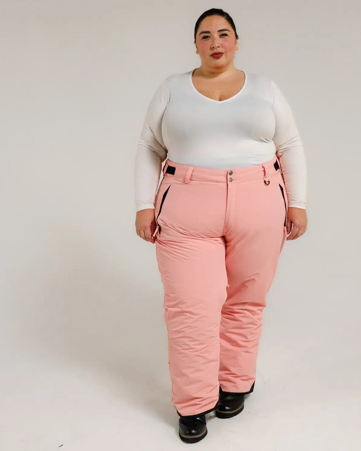 Pink snow pants from Snow Country Outerwear Women’s Plus Size Insulated Ski Pants