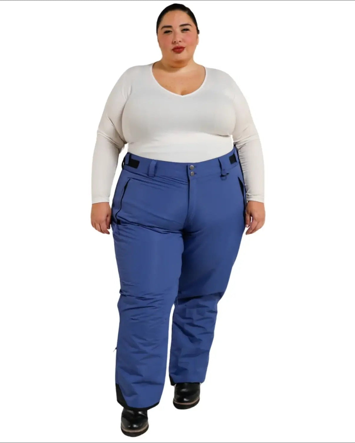 Blue snow pants from Snow Country Outerwear Women’s Plus Size Insulated Ski Pants