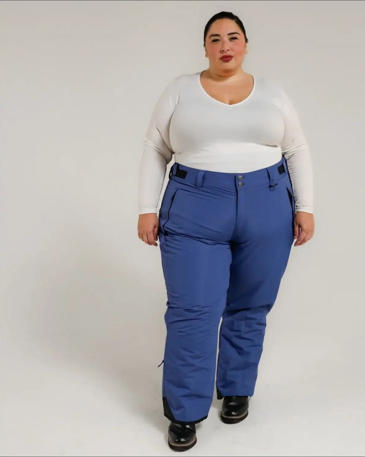 Blue snow pants from Snow Country Outerwear Women’s Plus Size Insulated Ski Pants