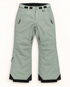 Green Lily women's plus size insulated ski pants, sizes 1X to 6X, flat lay, front