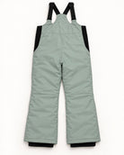 Green Lily women's plus size Vertex snow bib overalls, sizes 1X to 6X, flat lay, back