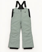 Green Lily women's plus size Vertex snow bib overalls, sizes 1X to 6X, flat lay, front
