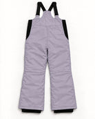 Lavender women's plus size Vertex snow bib overalls, sizes 1X to 6X, flat lay, back