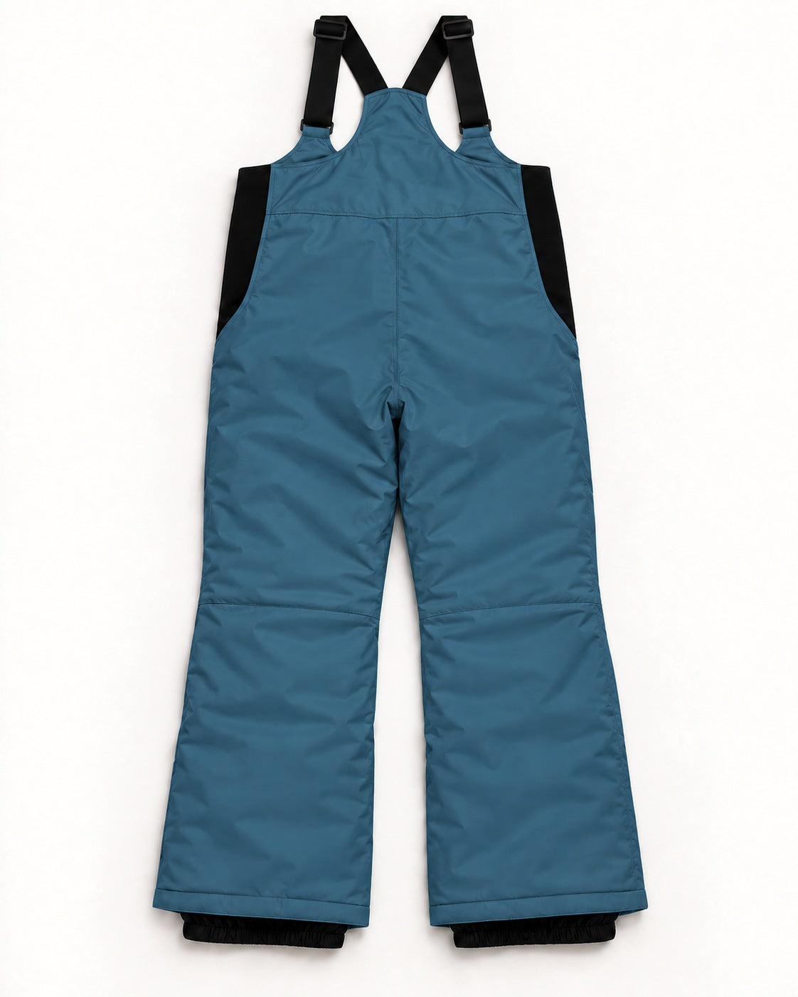 Peacock women's plus size Vertex snow bib overalls, sizes 1X to 6X, flat lay, back