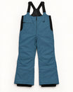 Peacock women's plus size Vertex snow bib overalls, sizes 1X to 6X, flat lay, front