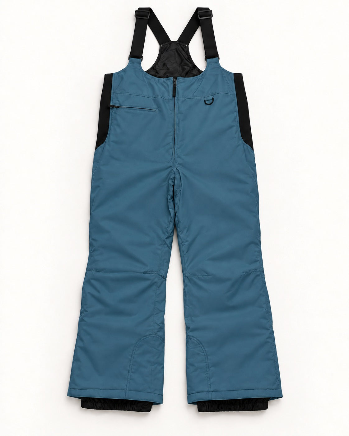Peacock women's plus size Vertex snow bib overalls, sizes 1X to 6X, flat lay, front