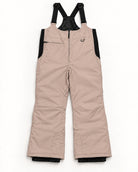 Pink Blush women's plus size Vertex snow bib overalls, sizes 1X to 6X, flat lay, front