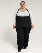 Black Snow Bib Overalls from Snow Country Outerwear Women’s Plus Size Ski Bibs