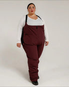 Burgundy Snow Country Women’s Plus Size Vertex Winter Ski Bib Overalls