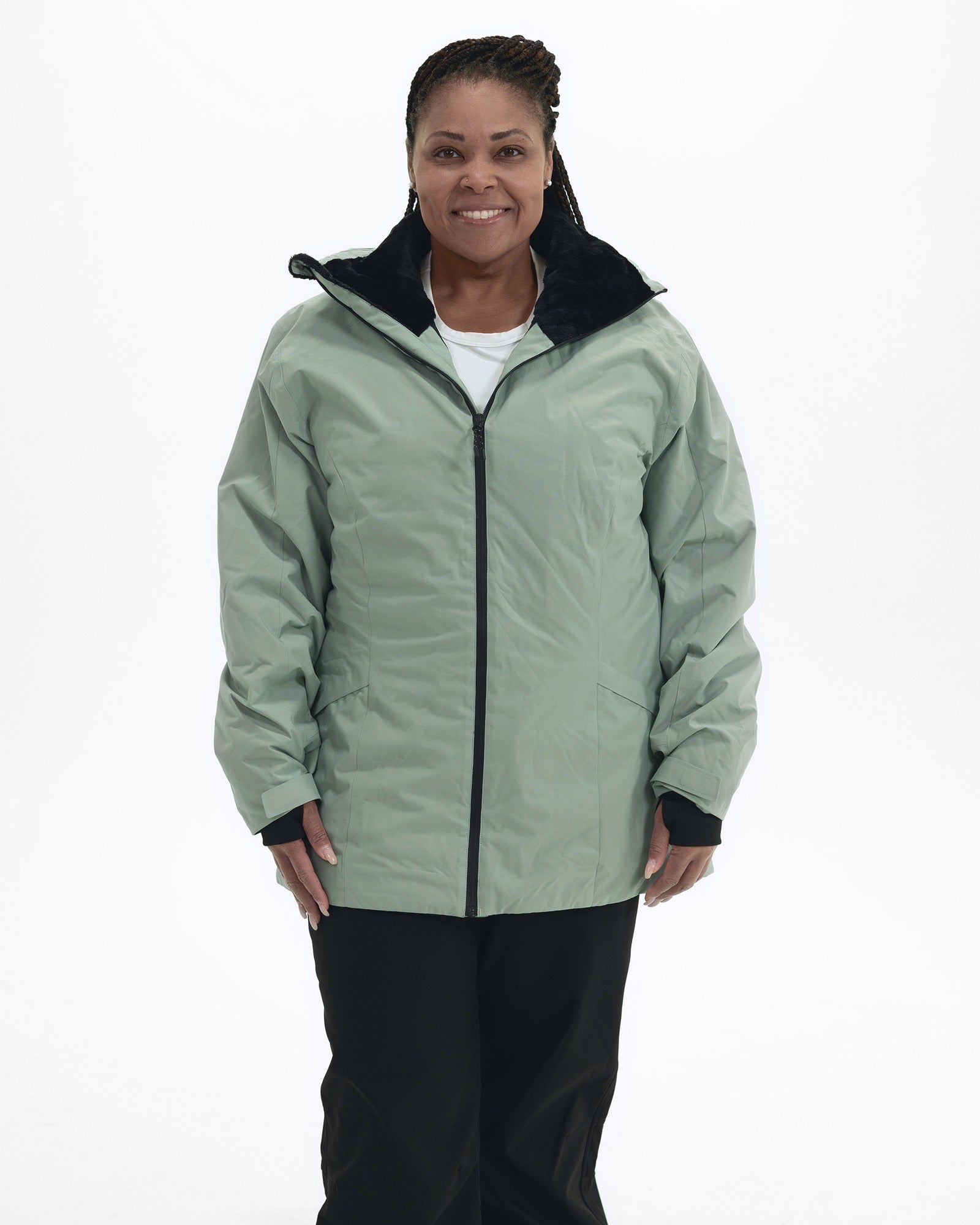 Women's Plus Size Outerwear 1X-6X, Rain to Snow – Snow Country