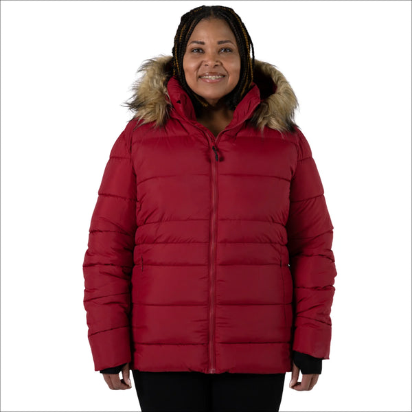 Snow Country Outerwear Women’s Plus Size Winter Ski Coat Jacket 1X-2X Luna