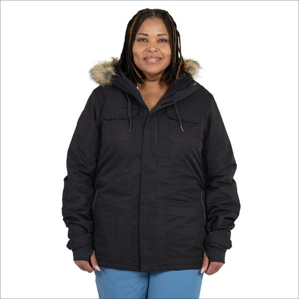 Snow Country Outerwear Women’s Plus Size Uptown Winter Parka Ski Coat Jacket 1X CLEARANCE