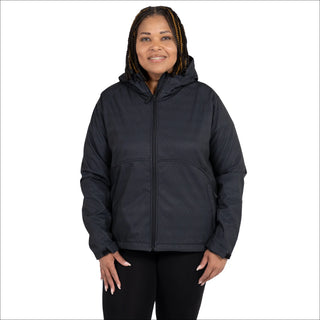 Pulse Womens Plus Size Hooded Soft Shell Jacket 1X CLEARANCE