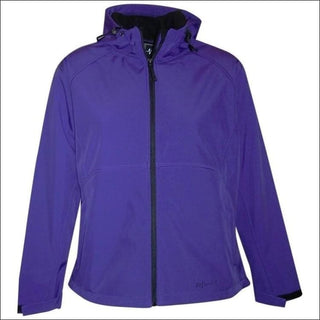 Pulse Womens Plus Size Hooded Soft Shell Jacket 1X 2X 3X - 1X / Purple - Womens