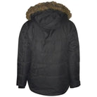 Black hooded winter coat with fur trim from Pulse Women’s Plus Size Insulated Ski Jacket Aspens Calling
