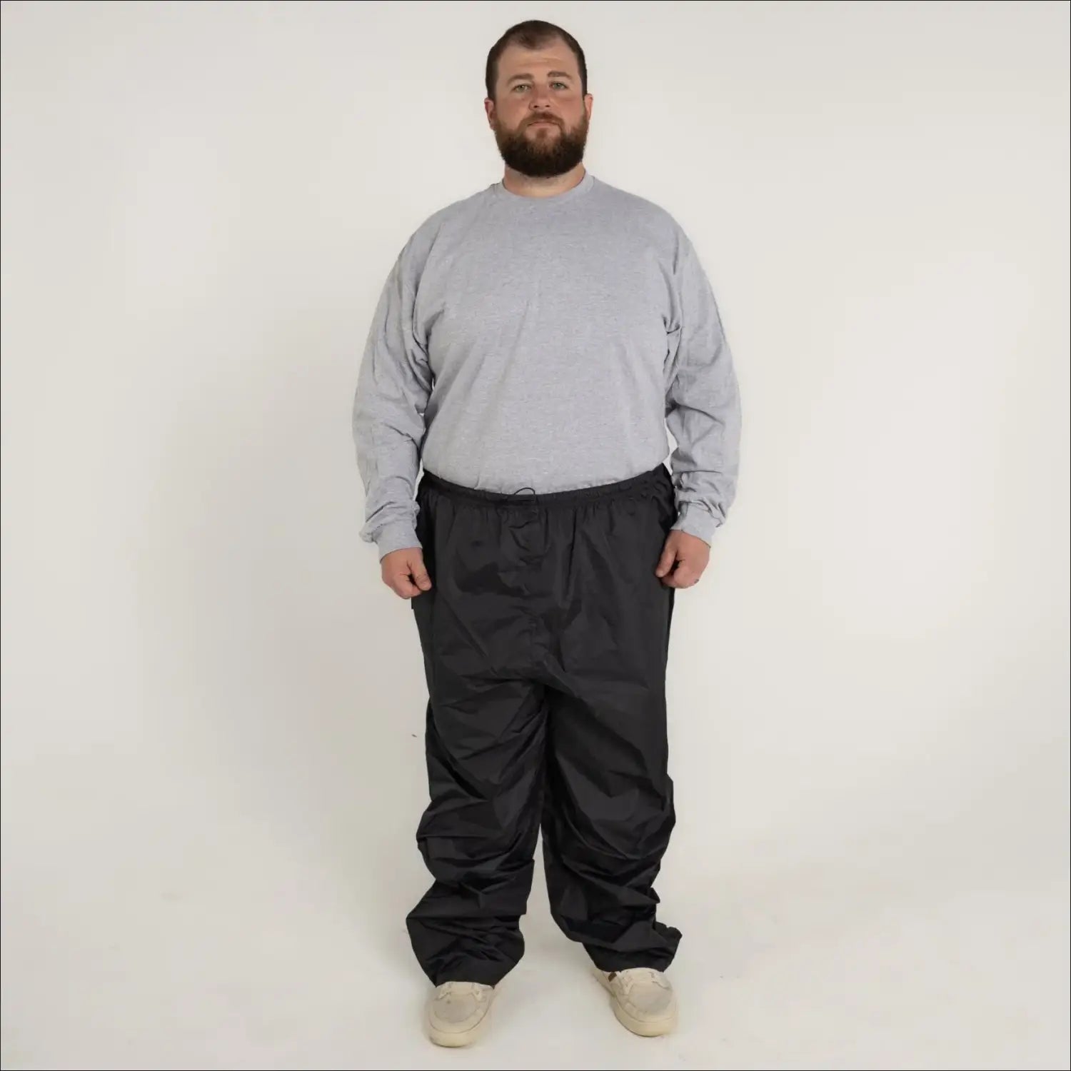 Snow Country Outerwear 3XL 7XL Men s Rain Pants Big Sizes Lightweight Shell with Elastic Waist