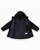 Black The Siberian plus size heavy insulated softshell coat, sizes 1X to 6X, interior quilted lining