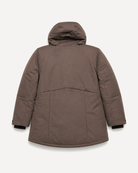 Chocolate The Siberian plus size heavy insulated softshell coat, sizes 1X to 6X, back