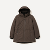 Chocolate Siberian plus size heavy insulated winter coat, sizes 1X to 6X, front
