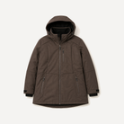 Chocolate Siberian plus size heavy insulated winter coat, sizes 1X to 6X, front