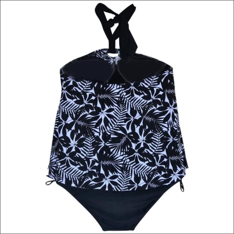 Simply Fit Women s Plus Size Halter Tankini Bikini Swimsuit Set