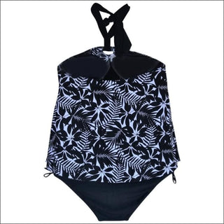 Simply Fit Womens Plus Size Halter Tankini Bikini Swimsuit Set - Womens