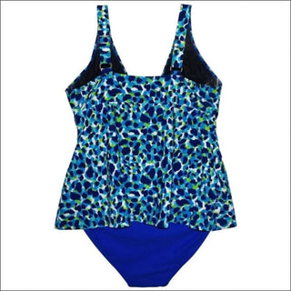 Simply Fit Womens Plus Size Tankini Bikini Swimsuit Set Tiered Ruffle 16-24 - Womens