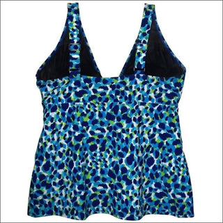 Simply Fit Womens Plus Size Tankini Bikini Swimsuit Set Tiered Ruffle 16-24 - Womens