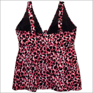 Simply Fit Womens Plus Size Tankini Bikini Swimsuit Set Tiered Ruffle 16-24 - Womens